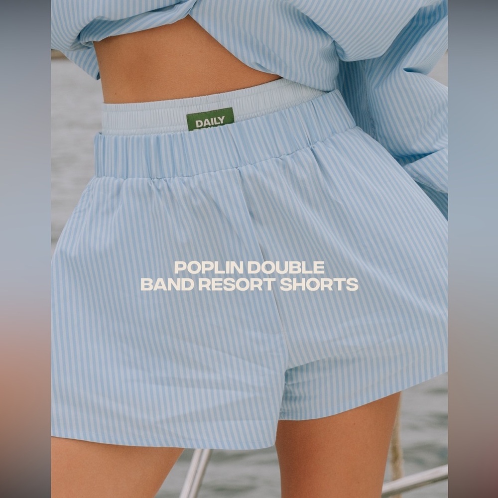 Daily Drills Poplin Double Band Resort Shorts Size M/L